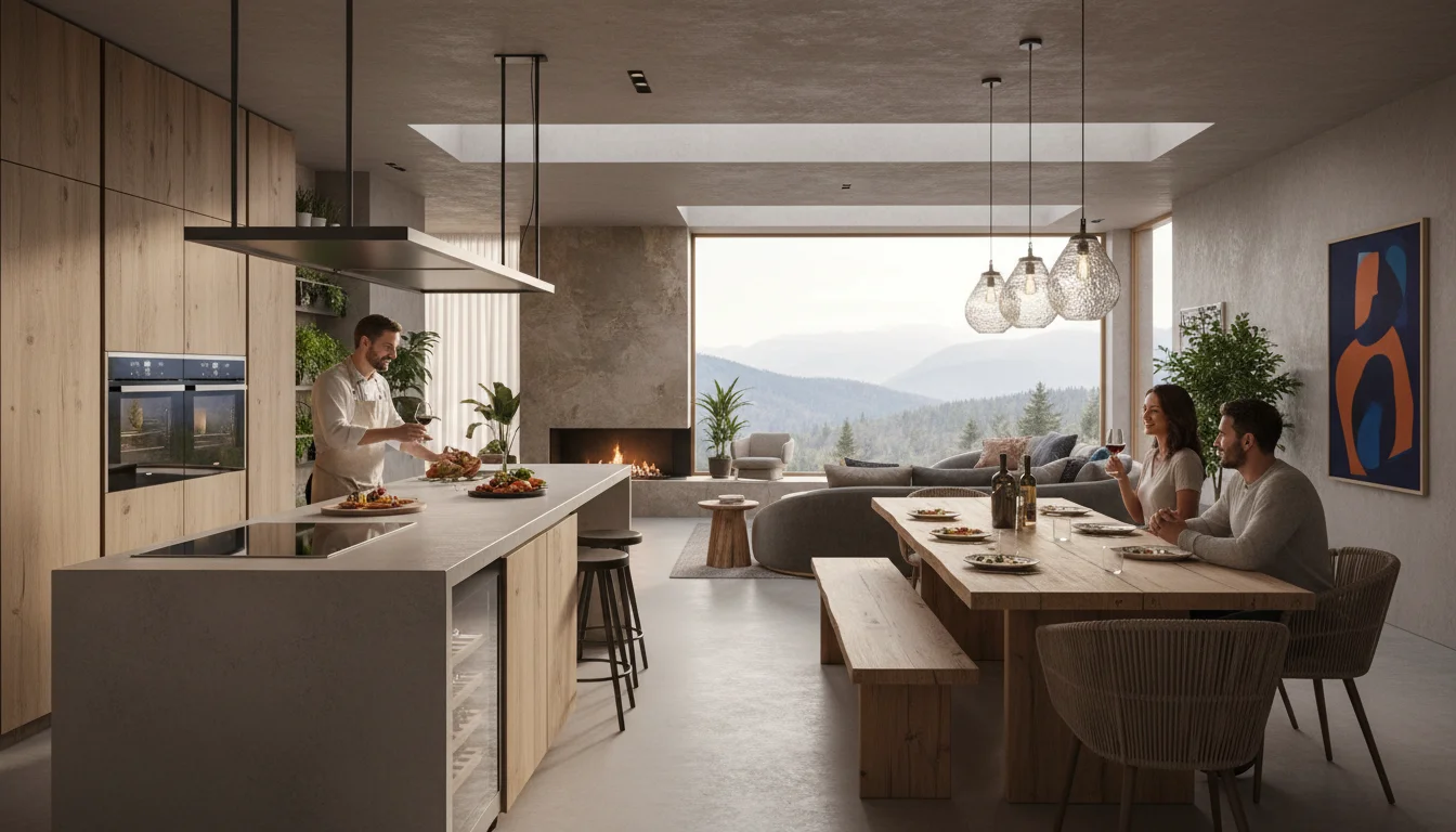 Kitchen dining fusion - kitchen dining combo - Kitchen Dining Fusion Integrated Living, Culinary Connection - Transform your home - Gemini Auto Post